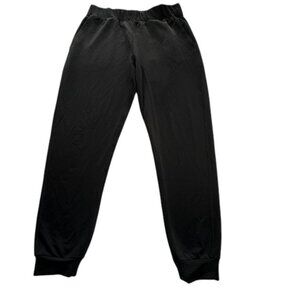 Woolx Black Sweatpant Joggers, Merino Wool Blend, Black Womens Size M